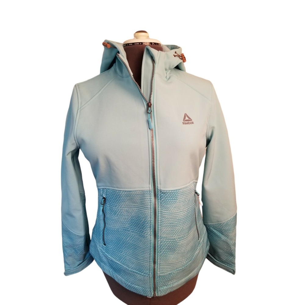 Reebok Women's Jacket Fleece with Hooded Long‎ Sleeve Full Zip Warm Coat M